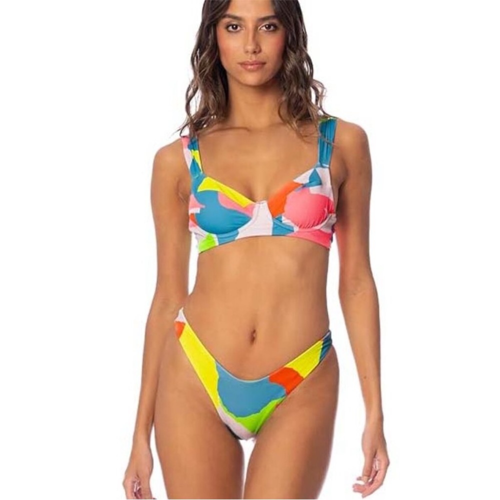 NWT Maaji Jigsaw Bailey Reversible Bikini, L